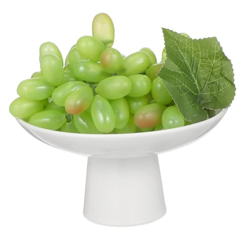 PEPLAYTAL Keramik Fußschale Hohe Dekorative Fußschale Stabile Antirutschbasis Vielseitige Servierplatte Für Obst Snacks Und Desserts Als Küchen Tischdekoration von PEPLAYTAL