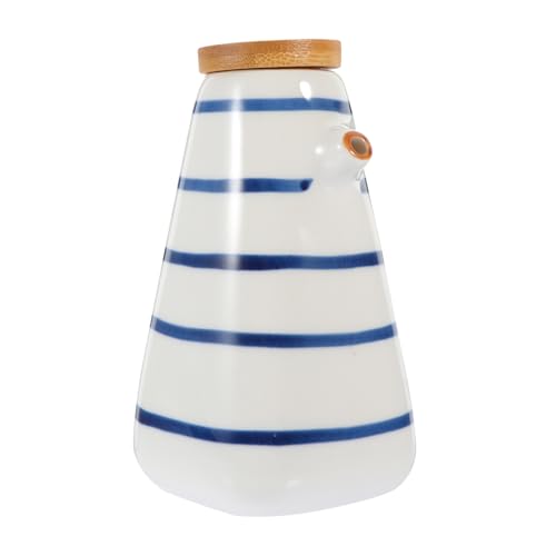 PEPLAYTAL Keramik Gewürzflasche mit Bambusdeckel Stilvoller Essig und Ölspender Langlebiger Staubdichter Küchenbehälter Praktisches Japanisches Design für Gewürze und Soßen PEPLAYTAL Keramik Gewürzflasche mit Bambusdeckel Stilvoller Essig und Ölspender Langlebiger Staubdichter Küchenbehälter Praktisches Japanisches Design für Gewürze und Soßen von PEPLAYTAL
