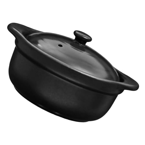 PEPLAYTAL Keramik Kasserolle mit Deckel Hitzebeständig Antihaftbeschichtet Multifunktionaler Kochtopf für Suppen und Eintöpfe Ergonomisch mit Beidseitigen Griffen für Heimgebrauch von PEPLAYTAL