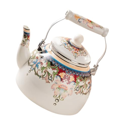PEPLAYTAL Keramische Bunte Teekanne Emaillierter Wasserkocher für Induktionsherd und Gasherd Großer Haushalts teekessel mit Elegantem Retro design Leicht zu Reinigen und Gesundheitlich PEPLAYTAL Keramische Bunte Teekanne Emaillierter Wasserkocher für Induktionsherd und Gasherd Großer Haushalts teekessel mit Elegantem Retro design Leicht zu Reinigen und Gesundheitlich von PEPLAYTAL