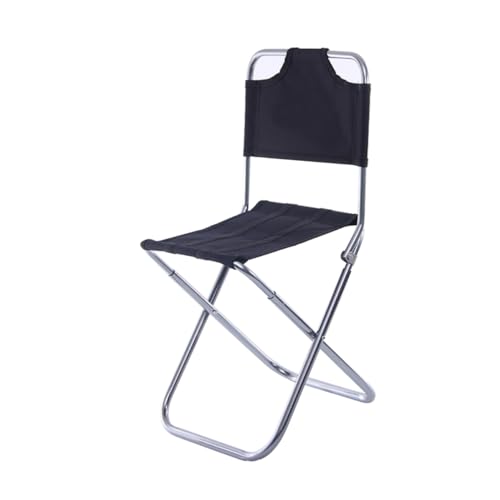 PEPLAYTAL Klappbarer Angelhocker aus Aluminiumlegierung Faltbarer Campingstuhl mit Rückenlehne Ultraleichter Tragbarer Outdoor hocker für Angeln Wandern Reisen und Erholung Mittel von PEPLAYTAL