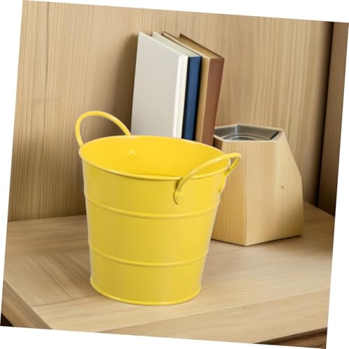 PEPLAYTAL Kleiner Gelber Eiseneimer mit Griff Multifunktionaler Desktop Aufbewahrungskorb Robuster Büro Mülleimer Vielseitig als Stifthalter Blumentopf und Papierkorb Geeignet PEPLAYTAL Kleiner Gelber Eiseneimer mit Griff Multifunktionaler Desktop Aufbewahrungskorb Robuster Büro Mülleimer Vielseitig als Stifthalter Blumentopf und Papierkorb Geeignet von PEPLAYTAL