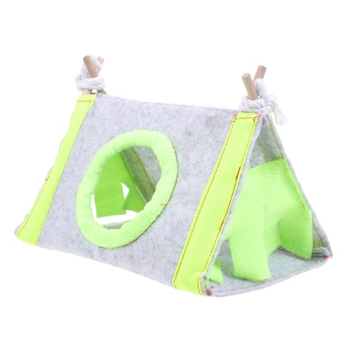 PEPLAYTAL Kleintier Nest Warmes Dreieckiges Kuschelbett für Hamster Kaninchen Igel Meerschweinchen Winter Schlafhöhle Kuschelige Höhle für Kleine Haustiere von PEPLAYTAL