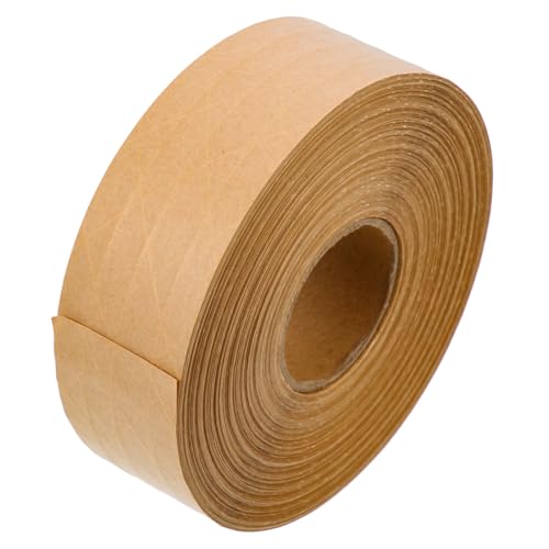 PEPLAYTAL Kraftpapier Klebeband Selbstklebend Beschreibbar Hohe Haftkraft Hitzebeständig Umweltfreundlich Vielseitig für Verpackung DIY Kartonversiegelung Büro und Haushalt von PEPLAYTAL