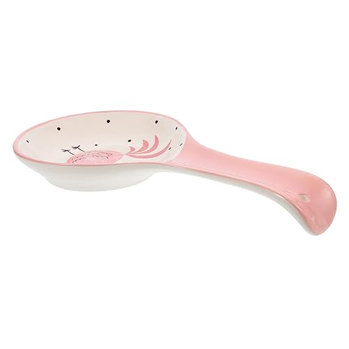 PEPLAYTAL Küchenutensilien Löffelablage aus Keramik im Cartoon Design Wiederverwendbarer Löffelhalter für Esstisch und Herd Eleganter und Praktischer Halter für Essstäbchen und Besteck von PEPLAYTAL