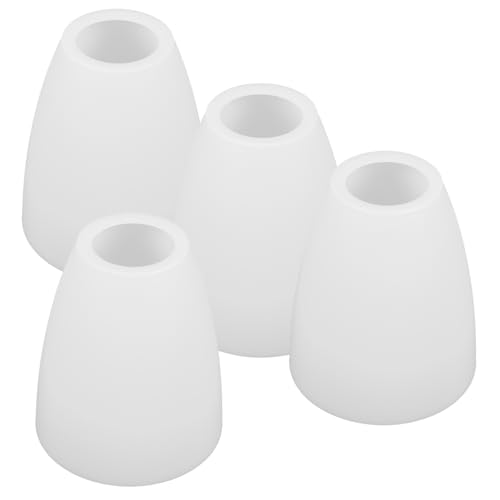 PEPLAYTAL Kunststoff Lampenschirm Ersatz Strapazierfähiger Weißer Lampenschirm mit Mittelöffnung für Tischlampen Stehlampen und Campinglampen Kreativer Lichtschirmschutz für Warme von PEPLAYTAL