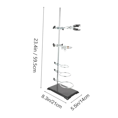 PEPLAYTAL Labor Retortenständer Metallständer für Chemie Experimente mit Verstellbaren Halterungen Abnehmbar Leicht Kompakt für Filtration und Heizungsversuche im Laborgebrauch PEPLAYTAL Labor Retortenständer Metallständer für Chemie Experimente mit Verstellbaren Halterungen Abnehmbar Leicht Kompakt für Filtration und Heizungsversuche im Laborgebrauch von PEPLAYTAL
