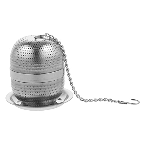 PEPLAYTAL Lose Teeblattsieb aus Teefilter mit Teller Multi Gebrauch Tee Infuser für Blatttee Langlebig und Praktisch für Teekannen und Thermoskannen von PEPLAYTAL