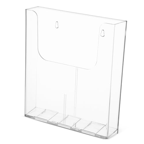 PEPLAYTAL Magazinhalter Wandmontage Hochformat Robuster Prospekthalter für Büro Zuhause Transparent Ansprechendes Design Dokumenten Organizer PEPLAYTAL Magazinhalter Wandmontage Hochformat Robuster Prospekthalter für Büro Zuhause Transparent Ansprechendes Design Dokumenten Organizer von PEPLAYTAL