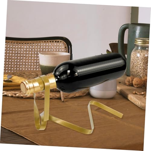 PEPLAYTAL Magnetisches Weinregal aus Draht Schwebender Flaschenhalter Balance Design für Verschiedene Flaschengrößen Goldfarbene Tischdekoration PEPLAYTAL Magnetisches Weinregal aus Draht Schwebender Flaschenhalter Balance Design für Verschiedene Flaschengrößen Goldfarbene Tischdekoration von PEPLAYTAL