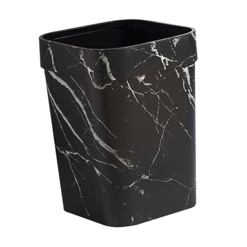 PEPLAYTAL Marbling Mülleimer Kunststoff Abfalleimer Eckig für Büro Bad Küche Modernes Design Langlebig und Vielseitig Einsetzbar PEPLAYTAL Marbling Mülleimer Kunststoff Abfalleimer Eckig für Büro Bad Küche Modernes Design Langlebig und Vielseitig Einsetzbar von PEPLAYTAL