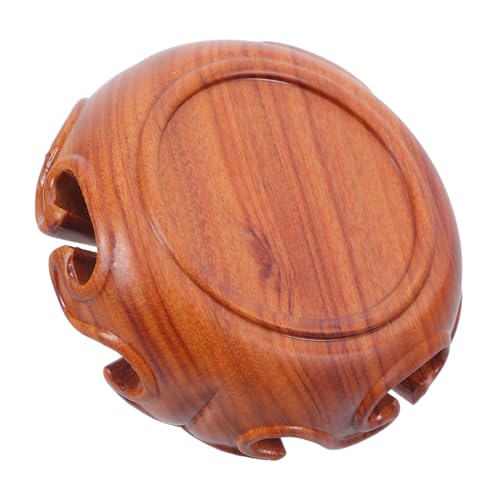 PEPLAYTAL Massivholz Runder Bonsai Sockel Handgefertigt Kleine Holzvase Ständer Vintage Display für Skulpturen Sammlerstücke Bürodekoration von PEPLAYTAL