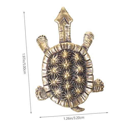 PEPLAYTAL Messing Schildkröten Figur Retro Stil Robust Handgefertigt Dekoratives Ornament Für Fensterbank Wohnraum Geschenkideen von PEPLAYTAL