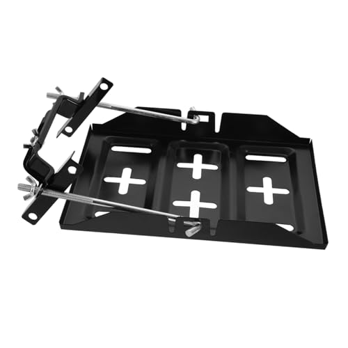 PEPLAYTAL Metall Batteriehalter Verstellbar mit Klemme für Auto und Boot Stabiles Set aus Metallplatte und Halter Einfache Montage ohne Werkzeug Sicherer Halt für Autobatterien und PEPLAYTAL Metall Batteriehalter Verstellbar mit Klemme für Auto und Boot Stabiles Set aus Metallplatte und Halter Einfache Montage ohne Werkzeug Sicherer Halt für Autobatterien und von PEPLAYTAL