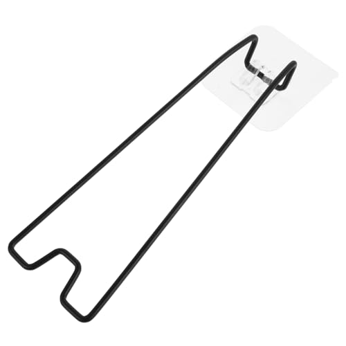 PEPLAYTAL Metall Bilderrahmen Ständer Selbstklebend Mittelgroß Schwarz Vielseitiger Fotorahmen Halter für Postkarten und Karton Eleganter Aufsteller für Tisch und Wanddekoration von PEPLAYTAL