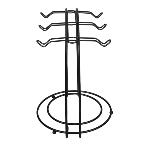 PEPLAYTAL Metallbogenhalter Teetassenhalter Aus Metall Kaffeetassenhalter Tassenständer Coaster -lagerregal Kaffeebecher-becherhalterständer Cup -display Untersetzer Becherbaum Schwarz von PEPLAYTAL