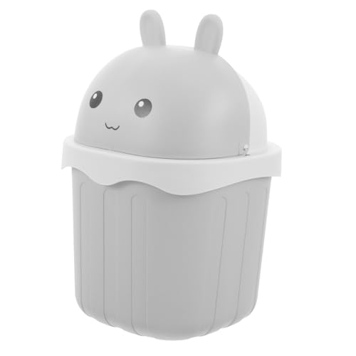 PEPLAYTAL Mini Tischmülleimer mit Deckel Süßer Hasen Design Abfalleimer aus Robustem Geruchsdichter Desktop Abfallkorb für Büro Schlafzimmer Wohnzimmer Praktische Kleine Abfallbehälter PEPLAYTAL Mini Tischmülleimer mit Deckel Süßer Hasen Design Abfalleimer aus Robustem Geruchsdichter Desktop Abfallkorb für Büro Schlafzimmer Wohnzimmer Praktische Kleine Abfallbehälter von PEPLAYTAL