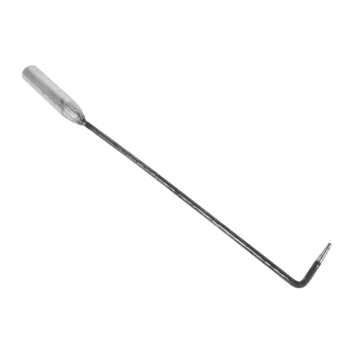 PEPLAYTAL Multifunktionaler Metall Feuerhaken für Kamin und Feuerstelle Robustes Hitzebeständiges Feuerwerkzeug mit Rutschfestem Griff Kompakt und Langlebig für Outdoor Camping und Grillen von PEPLAYTAL