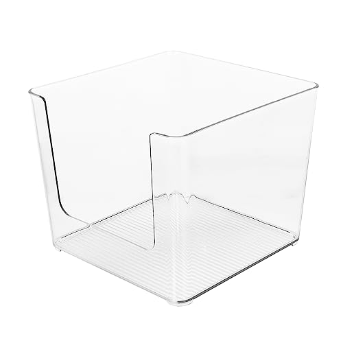 PEPLAYTAL Multipurpose Transparente Aufbewahrungsbox aus Kunststoff Stapelbarer Buchorganizer für Schüler Praktischer Aufbewahrungsbehälter für Zuhause Schule Büro Kleine von PEPLAYTAL