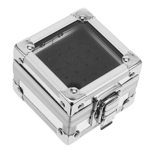 PEPLAYTAL Nagelbohrer Aufbewahrungsbox aus Aluminium mit Transparenter Abdeckung Staubdicht Kompakt und Leicht für Professionelle Nagelstudios und Private Maniküre Praktischer Organizer für PEPLAYTAL Nagelbohrer Aufbewahrungsbox aus Aluminium mit Transparenter Abdeckung Staubdicht Kompakt und Leicht für Professionelle Nagelstudios und Private Maniküre Praktischer Organizer für von PEPLAYTAL