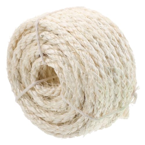 PEPLAYTAL Natürliche Sisal Juteseil Robustes Kratzseil für Katzenkratzbaum DIY Katzenkratzstamm Ersatz Leicht zu Wickeln Kratzfest Langlebig für Katzenmöbel Reparatur von PEPLAYTAL