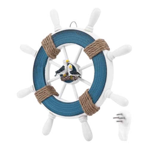 PEPLAYTAL Nautisches Schiffsteuerrad Holz Wanddeko Rustikal für Haus Bar Shop Einzigartige Meereskultur Geschenkidee Handgefertigtes Schiffsrad Wanddekoration Ornament zum Aufhängen PEPLAYTAL Nautisches Schiffsteuerrad Holz Wanddeko Rustikal für Haus Bar Shop Einzigartige Meereskultur Geschenkidee Handgefertigtes Schiffsrad Wanddekoration Ornament zum Aufhängen von PEPLAYTAL