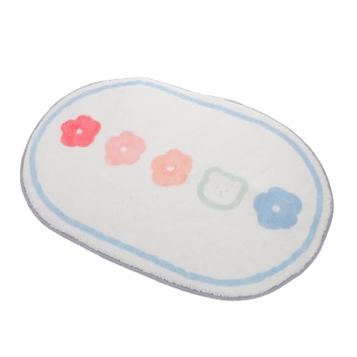 PEPLAYTAL Niedlicher Cartoon Teppich mit Rutschfester Unterseite Spielteppich für Mädchenzimmer Dekorativer Kinderzimmer Bodenmatte Geeignet für Schlafzimmer und Fensterbank von PEPLAYTAL