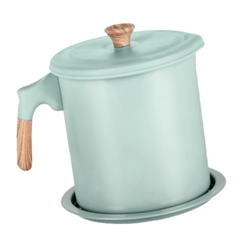 PEPLAYTAL Ölhalter Für Küche Ölfiltertopf Edelstahl Speiseöl Aufbewahrungsdose Fettbehälter Küchenölsieb Ölfilter Für Küche Filtertopf Mit Sieb Grün von PEPLAYTAL