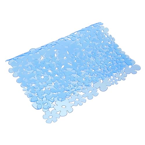 PEPLAYTAL PVC Spülbeckenmatte Rutschfest Abtropfmatte mit Schnellem Wasserablauf Zuschneidbar für Anpassung Vielseitig als Geschirrabtropfer und Spülbeckenschutz Geeignet in Blau von PEPLAYTAL