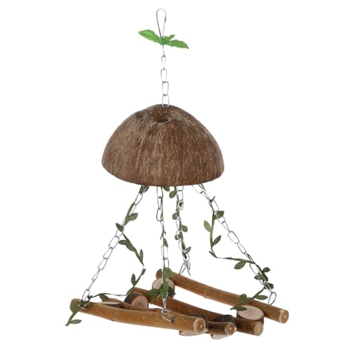 PEPLAYTAL Papageien Schaukel Holz Sitzstange Vogelspielzeug Balancetraining Kauspielzeug für Wellensittiche und Sittiche Langlebig bei Käfigbefestigung PEPLAYTAL Papageien Schaukel Holz Sitzstange Vogelspielzeug Balancetraining Kauspielzeug für Wellensittiche und Sittiche Langlebig bei Käfigbefestigung von PEPLAYTAL