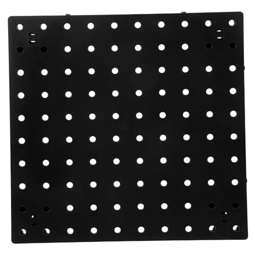PEPLAYTAL Pegboard Wandorganizer Schwarz Lochwand Panel Vielseitig für Werkstatt Küche Bad Platzsparendes Werkzeug und Utensilien Management Modernes DIY Aufbewahrungssystem von PEPLAYTAL
