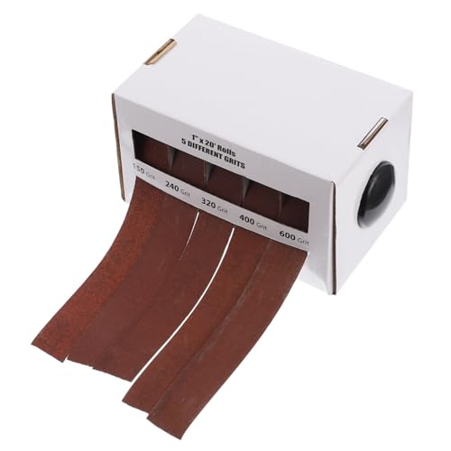 PEPLAYTAL Polier schleifleinen Rolle Schleifband Box Abreißbar Hochgeschwindigkeits Schleifpapier für Metall Holz Feinbearbeitung von PEPLAYTAL