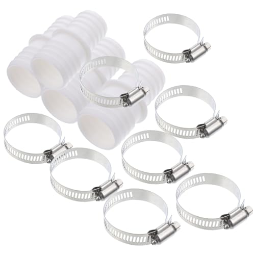 PEPLAYTAL Pool Schlauchadapter mit Edelstahl Schlauchklemmen Kompatibel für Poolauslass und Schwimmbadschläuche Installieren Vielseitig Einsetzbar für Poolreinigung und Wartung von PEPLAYTAL