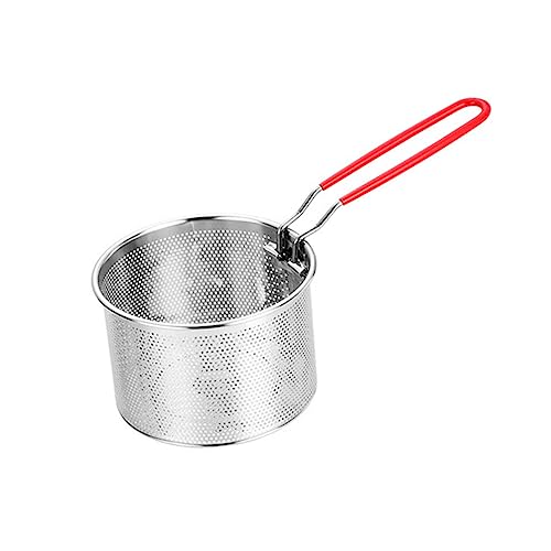 PEPLAYTAL Praktischer Frittierkorb aus mit Abnehmbarem Griff zum Frittieren von Pommes Hähnchen und Snacks Öl Abtropfen Lassen PEPLAYTAL Praktischer Frittierkorb aus mit Abnehmbarem Griff zum Frittieren von Pommes Hähnchen und Snacks Öl Abtropfen Lassen von PEPLAYTAL