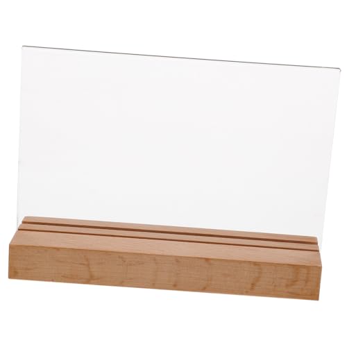 PEPLAYTAL Preisaufsteller aus Holz Vielseitiger Menü Preishalter für Restaurant und Geschäft Stabiles Design Praktischer Tischaufsteller zur Werbe Preisanzeige von PEPLAYTAL