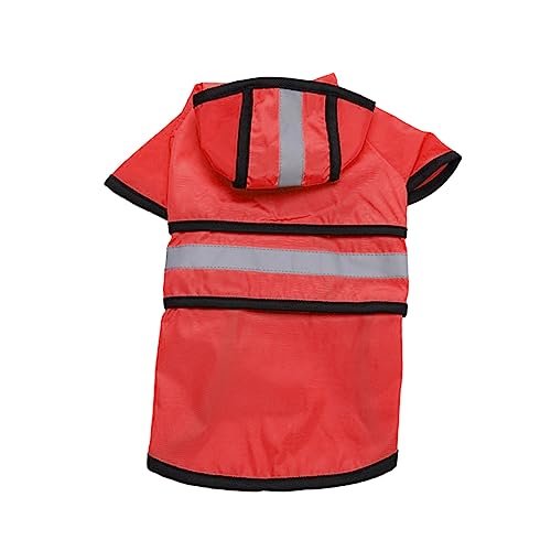 PEPLAYTAL Reflektierender Hunderegenmantel wasserdichte Regenjacke für Kleine Elastischem Material für Regenwanderungen Rot S PEPLAYTAL Reflektierender Hunderegenmantel wasserdichte Regenjacke für Kleine Elastischem Material für Regenwanderungen Rot S von PEPLAYTAL