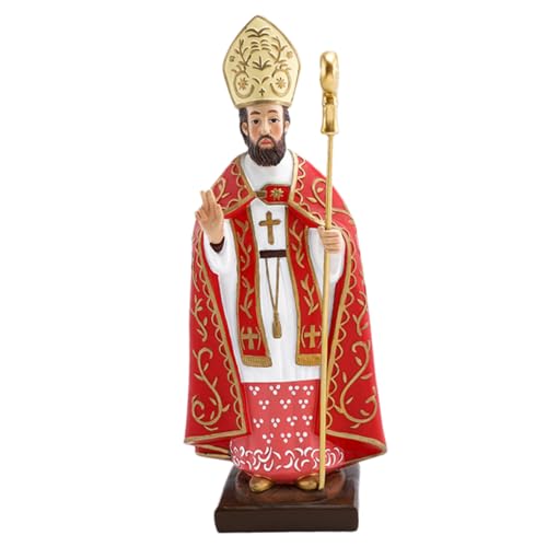 PEPLAYTAL Religiöse Resin Erzbischof Figurine Desktop Statue Deko Ornament Handarbeit Farbbeständig Für Innenraum Büro Wohnzimmer von PEPLAYTAL