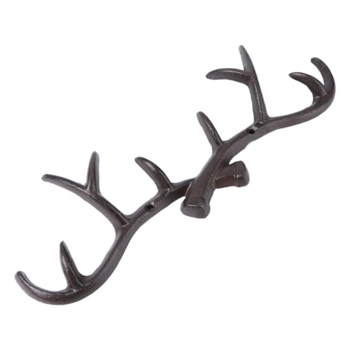 PEPLAYTAL Retro Garderobenhaken aus Robustem Gusseisen Einzigartiger Hirschgeweih Stil Wandhaken für Jacken und Mäntel Rustikale Wanddekoration Stabile Metallaufhängung für Flur und PEPLAYTAL Retro Garderobenhaken aus Robustem Gusseisen Einzigartiger Hirschgeweih Stil Wandhaken für Jacken und Mäntel Rustikale Wanddekoration Stabile Metallaufhängung für Flur und von PEPLAYTAL