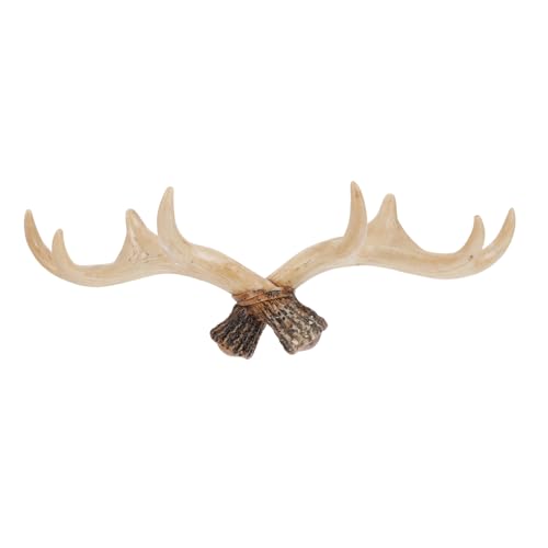 PEPLAYTAL Retro Wandhaken aus Resin Vintage Dekorativer Wandhaken für Garderobe Schlüssel und Hut Kleiner Hirschgeweih Haken im Landhausstil Robust und Charmant für Wohn Arbeitsbereich PEPLAYTAL Retro Wandhaken aus Resin Vintage Dekorativer Wandhaken für Garderobe Schlüssel und Hut Kleiner Hirschgeweih Haken im Landhausstil Robust und Charmant für Wohn Arbeitsbereich von PEPLAYTAL