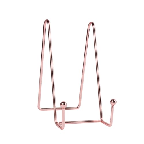 PEPLAYTAL Rosegoldener Metall Display Ständer für Bilderrahmen Buchhalter Fotos Bildhalter Magazinständer Robust für Home Desktop Countertop PEPLAYTAL Rosegoldener Metall Display Ständer für Bilderrahmen Buchhalter Fotos Bildhalter Magazinständer Robust für Home Desktop Countertop von PEPLAYTAL