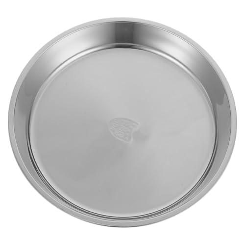 PEPLAYTAL Rundes Backblech Aus Edelstahl Antihaftbeschichtete Kuchenform Robuste Backform Für Torten Pizzas Und Aufläufe Spülmaschinenfest Und Leicht Zu Reinigen von PEPLAYTAL