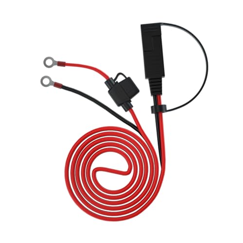 PEPLAYTAL Sae Verlängerungskabel mit Ringkabelschuh Solar Batterie Sicherungskabel mit leistungsstarker Sicherung Kompatibel für Motorrad und Schneemobil Heizgeräte von PEPLAYTAL
