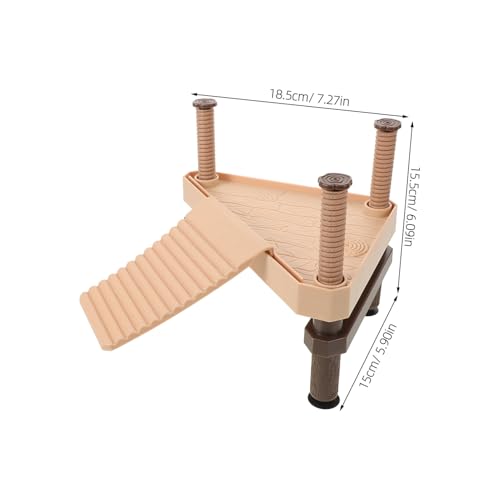 PEPLAYTAL Schildkröten Plattform aus Holz mit Saugnapf Stabile Langlebige Kletterrampe für Aquarium und Wasserbecken Geeignet für Schildkröten Frösche Eidechsen Reptilien Basking Area Dock PEPLAYTAL Schildkröten Plattform aus Holz mit Saugnapf Stabile Langlebige Kletterrampe für Aquarium und Wasserbecken Geeignet für Schildkröten Frösche Eidechsen Reptilien Basking Area Dock von PEPLAYTAL