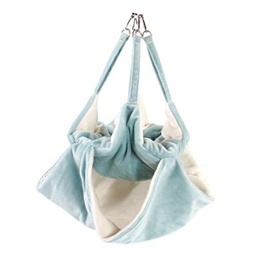 PEPLAYTAL Hamsterhängematte Aus Flanell Doppellagig Weiche Tierhängematte Mit Haken Für Hamster Meerschweinchen Und Andere Kleintiere Warm Und Gemütlich Perfektes Zubehör Für Käfig von PEPLAYTAL