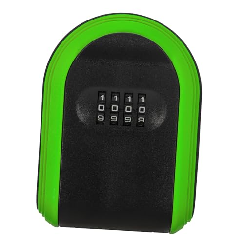 PEPLAYTAL Schlüsselbox mit Zahlenschloss Kombination Wand montieren Hausschlüsselversteck für draußen Schlüsselschrank mit Code Schlüsselfall für Zuhause Grün von PEPLAYTAL
