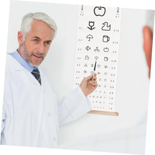 PEPLAYTAL Sehtest tafel Wandbild Standard Logarithmische Visuelle Augenprüfung für Wasserdichtes Ölgemälde Leinwand Klare Farbgestaltung Geeignet für Zuhause Schule Praxis von PEPLAYTAL