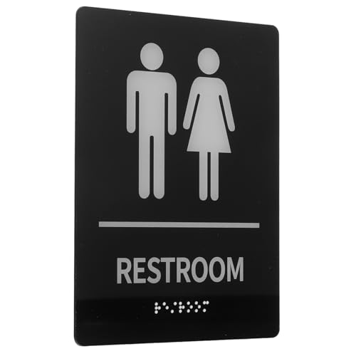 PEPLAYTAL Selbstklebendes Acryl Braille Wc Schild mit Piktogrammen Robuste Hochsichtbare Inklusive Taktilem Blindenzeichen Zugänglich für Öffentliche Toiletten in Büros und Restaurants PEPLAYTAL Selbstklebendes Acryl Braille Wc Schild mit Piktogrammen Robuste Hochsichtbare Inklusive Taktilem Blindenzeichen Zugänglich für Öffentliche Toiletten in Büros und Restaurants von PEPLAYTAL