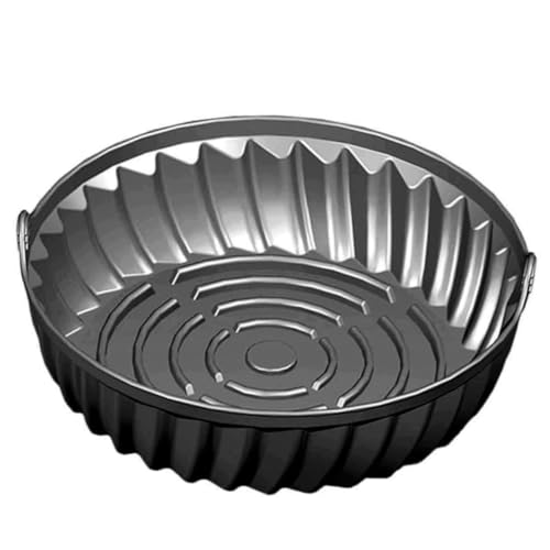 PEPLAYTAL Silicone Air Fryer Tray Wiederverwendbare Silikonform Für Heißluftfritteuse Antihaftend Hitzebeständig Leicht Zu Reinigen Geeignet Für Hähnchen Burger Snacks Und Mehr PEPLAYTAL Silicone Air Fryer Tray Wiederverwendbare Silikonform Für Heißluftfritteuse Antihaftend Hitzebeständig Leicht Zu Reinigen Geeignet Für Hähnchen Burger Snacks Und Mehr von PEPLAYTAL