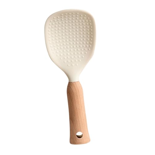 PEPLAYTAL Silikon Reislöffel mit Stabilem Holzgriff Multifunktionaler Kochlöffel für Reis und Gemüse Hitzebeständig Antihaftbeschichtet Stehend für Einfache Handhabung Küche PEPLAYTAL Silikon Reislöffel mit Stabilem Holzgriff Multifunktionaler Kochlöffel für Reis und Gemüse Hitzebeständig Antihaftbeschichtet Stehend für Einfache Handhabung Küche von PEPLAYTAL