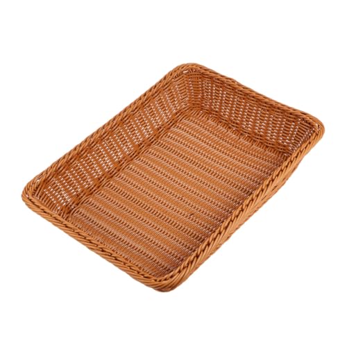 PEPLAYTAL Simulierter Geflochtener Brotkorb Aus Kunststoff Khaki Für Snacks Obst Und Gemüse Für Zuhause Supermärkte Und Gastronomie PEPLAYTAL Simulierter Geflochtener Brotkorb Aus Kunststoff Khaki Für Snacks Obst Und Gemüse Für Zuhause Supermärkte Und Gastronomie von PEPLAYTAL
